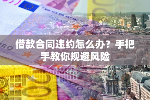 济南借款合同违约怎么办？手把手教你规避风险