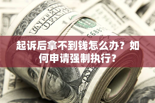 济南起诉后拿不到钱怎么办？如何申请强制执行？