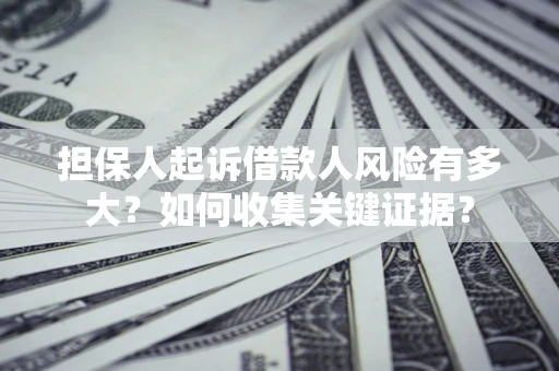 济南担保人起诉借款人风险有多大？如何收集关键证据？