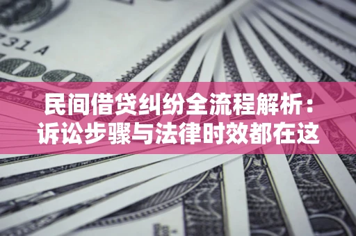 济南民间借贷纠纷全流程解析：诉讼步骤与法律时效都在这儿了