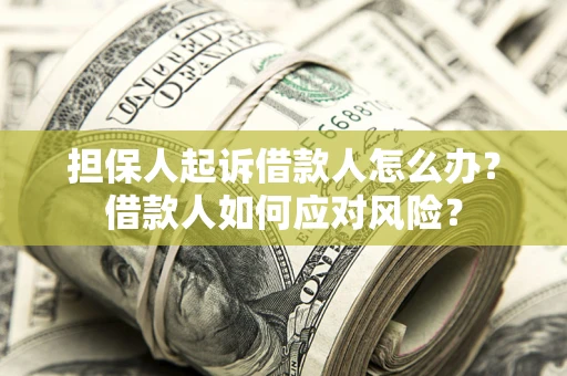 济南担保人起诉借款人怎么办？借款人如何应对风险？