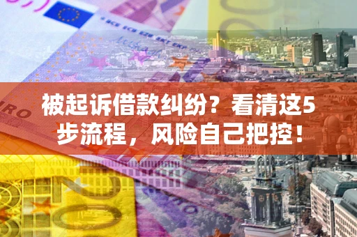 济南被起诉借款纠纷？看清这5步流程，风险自己把控！