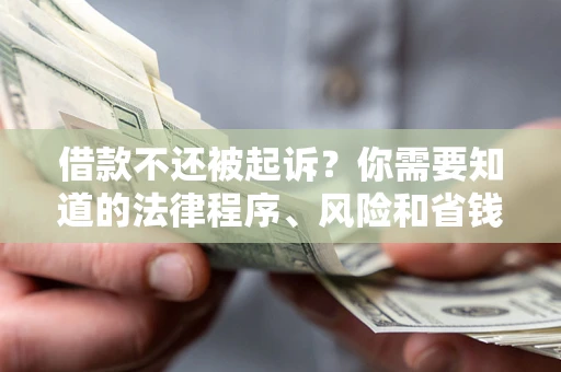 济南借款不还被起诉？你需要知道的法律程序、风险和省钱技巧