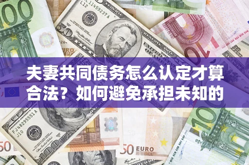 济南夫妻共同债务怎么认定才算合法？如何避免承担未知的债务风险？
